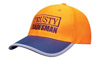 3021  Luminescent Safety Cap with Reflective Trim