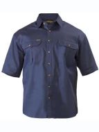 BS1433 Original Cotton Mens Drill Shirt - Short Sleeve